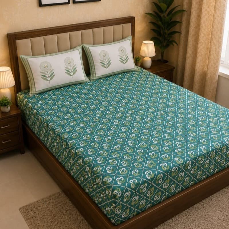 Italian Monogram Embroidered Bedsheet Thumbnail 4